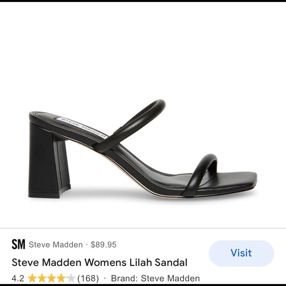 Steve Madden Lilah Black Heel